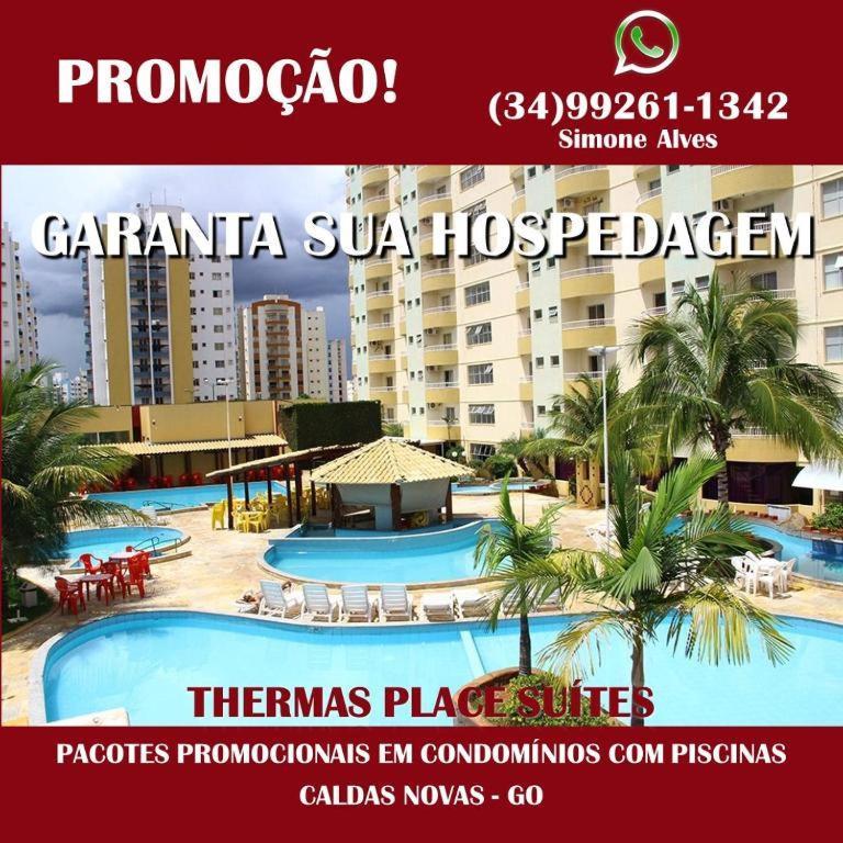 Thermas Place Suite Caldas Novas Com Piscinas Termais Exteriör bild